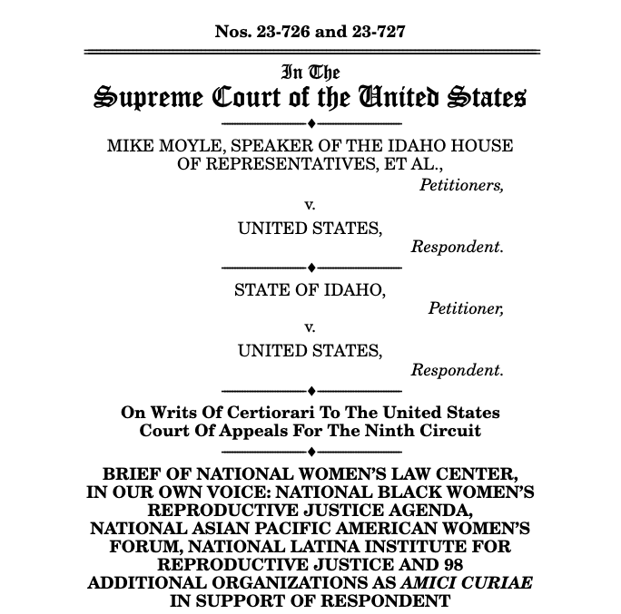 PR: The Womxn Project Joins Amicus Brief Calling on the US Supreme ...